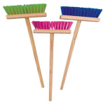 Wooden Play Broom - Assorted 60cm